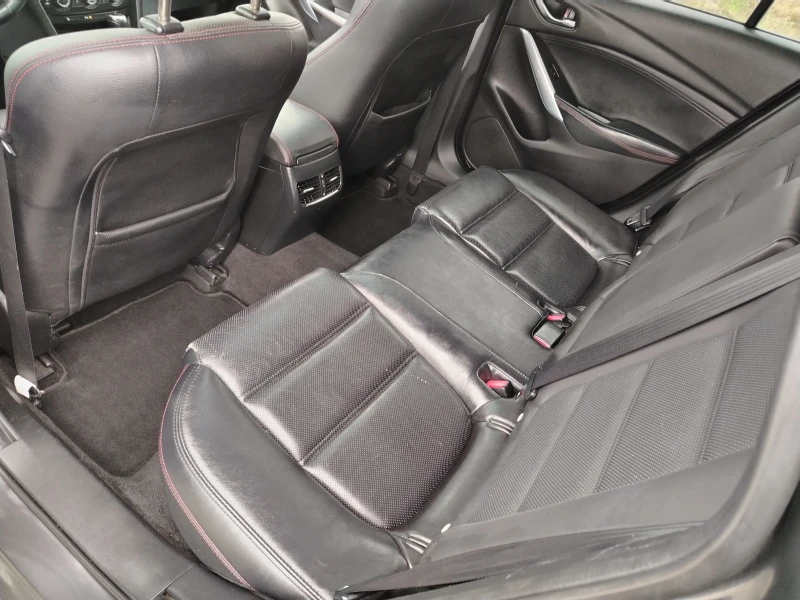 Mazda 6 2.2-175 FACELIFT, AUTOMATIC, NAVI, KOJA, снимка 13 - Автомобили и джипове - 53385967