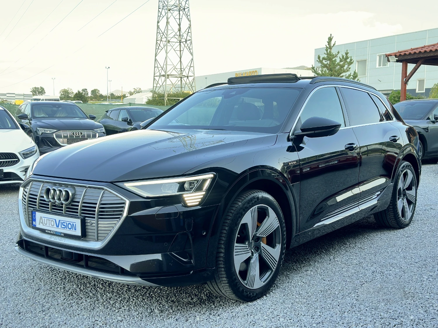 Audi E-Tron 55 ГАРАНЦИЯ! Distronic Head-up Keyless Cam360 B&O , снимка 3 - Автомобили и джипове - 55878424