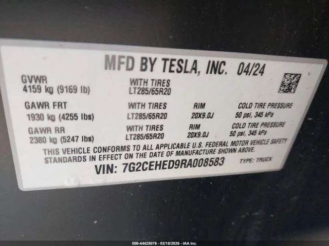 Tesla Cybertruck AWD FOUNDATION, снимка 9 - Автомобили и джипове - 53670336