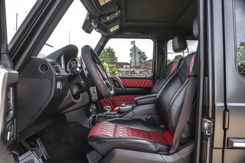 Mercedes-Benz G 63 AMG KEYLESS, MEMORY, МАСАЖИ, ОБДУХВАНЕ, RED NAPPA, снимка 8 - Автомобили и джипове - 52510611