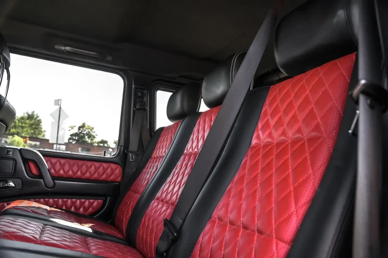 Mercedes-Benz G 63 AMG KEYLESS, MEMORY, МАСАЖИ, ОБДУХВАНЕ, RED NAPPA, снимка 15 - Автомобили и джипове - 52510611