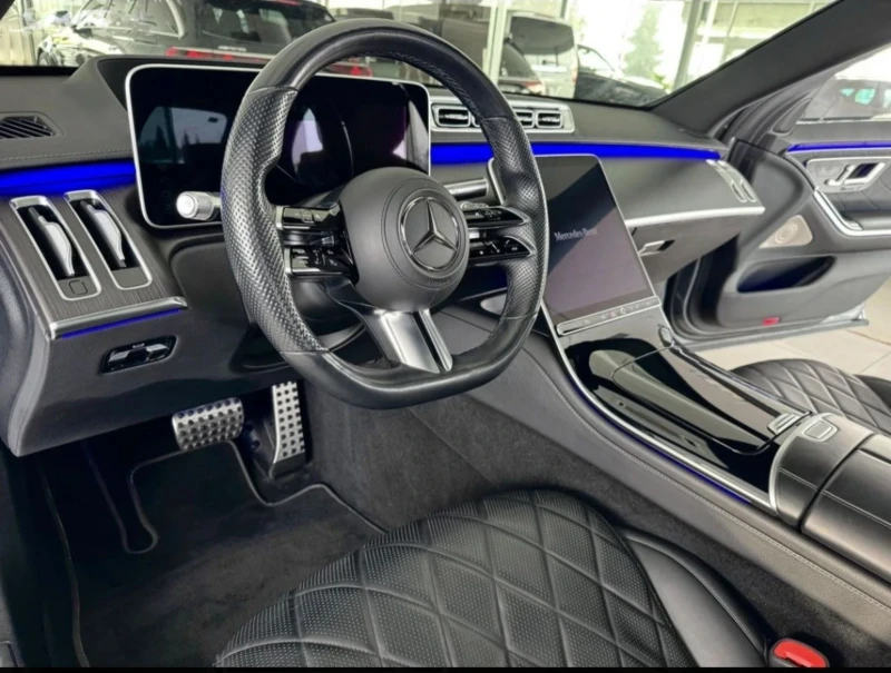 Mercedes-Benz S 500 4Matic AMG | Панорама | Масаж | Burmester | 435кс, снимка 10 - Автомобили и джипове - 53383307