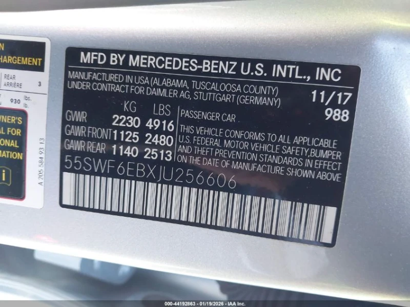 Mercedes-Benz C 43 AMG 3.0L V-6 DI, DOHC, VVT, TURBO, 362HP All Wheel, снимка 16 - Автомобили и джипове - 53500987