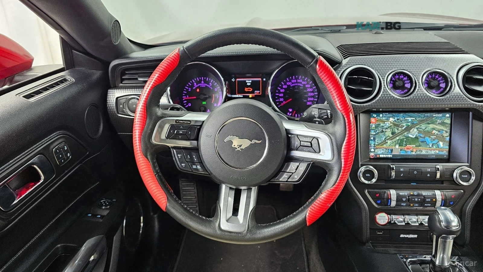 Ford Mustang ECOBOOST / DISTRONIC / ОБДУХ / ПОДГРЕВИ , снимка 12 - Автомобили и джипове - 54595607