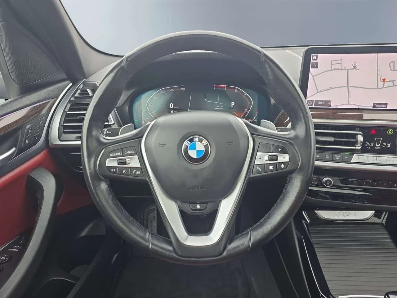 BMW X3 * XDrive30i * RED INTERIOR / AMBIENT LIGHTING / CA, снимка 9 - Автомобили и джипове - 55153634