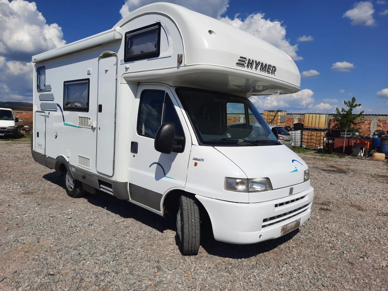 Кемпер HYMER / ERIBA 2.8 id TD, FIAT DUCATO Климатик на мотора., снимка 2 - Каравани и кемпери - 52556522