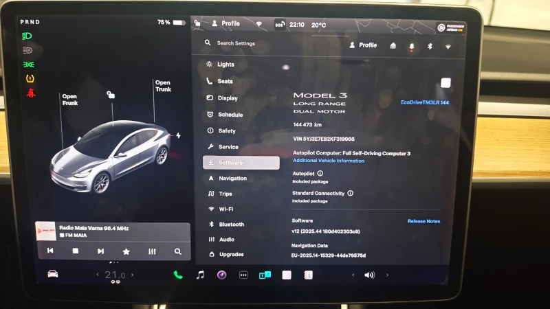 Tesla Model 3 Long Range AWD , снимка 14 - Автомобили и джипове - 50973608