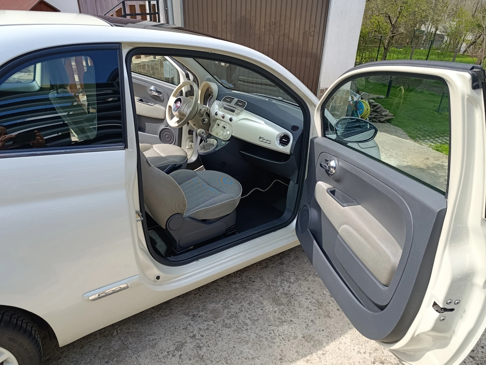 Fiat 500 1.4 100кс  SPORT БЯЛА ПЕРЛА - изображение 7