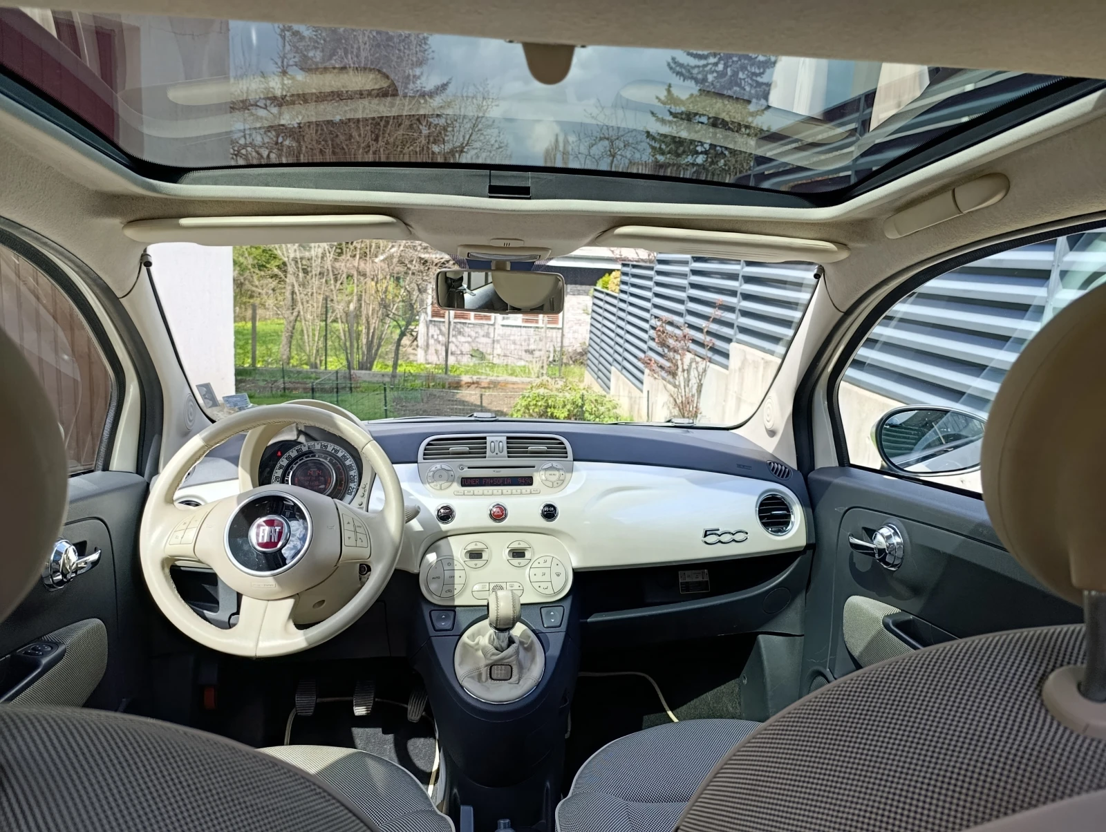 Fiat 500 1.4 100кс  SPORT БЯЛА ПЕРЛА - изображение 10