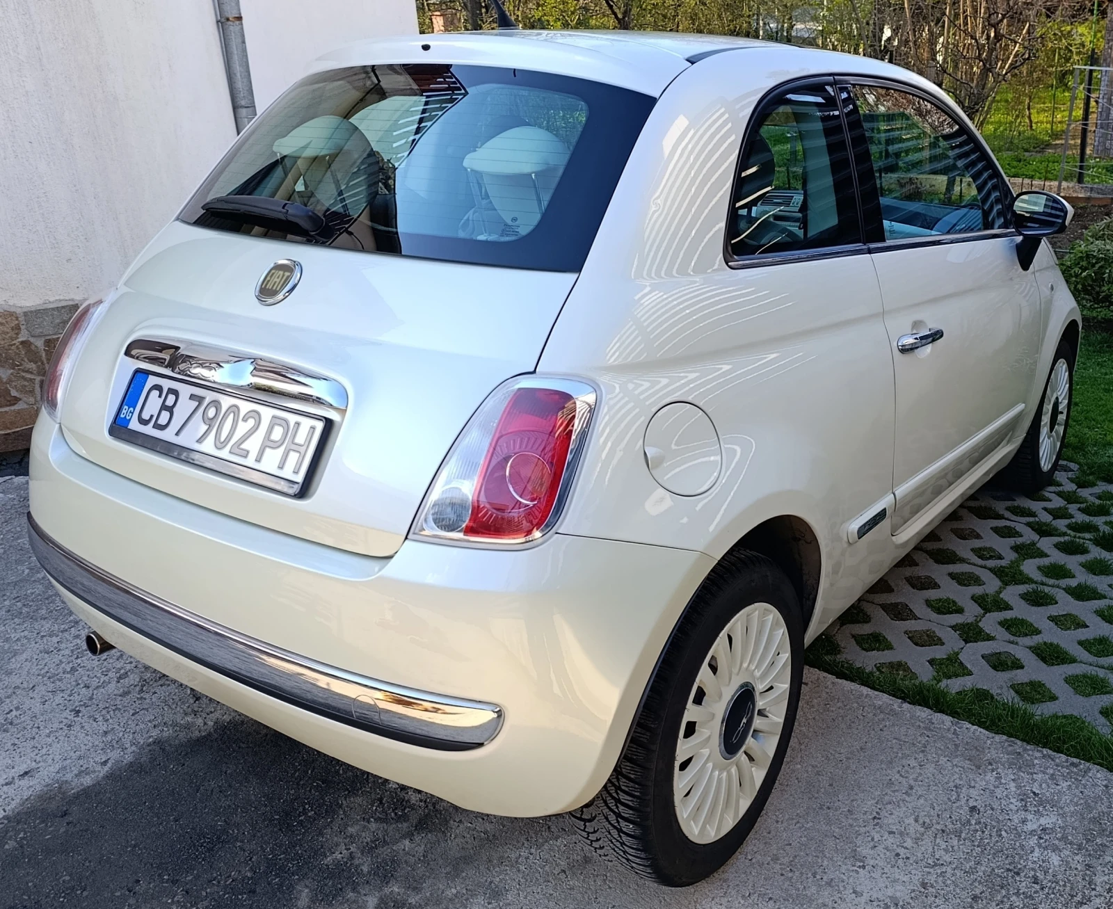 Fiat 500 1.4 100кс  SPORT БЯЛА ПЕРЛА - изображение 4