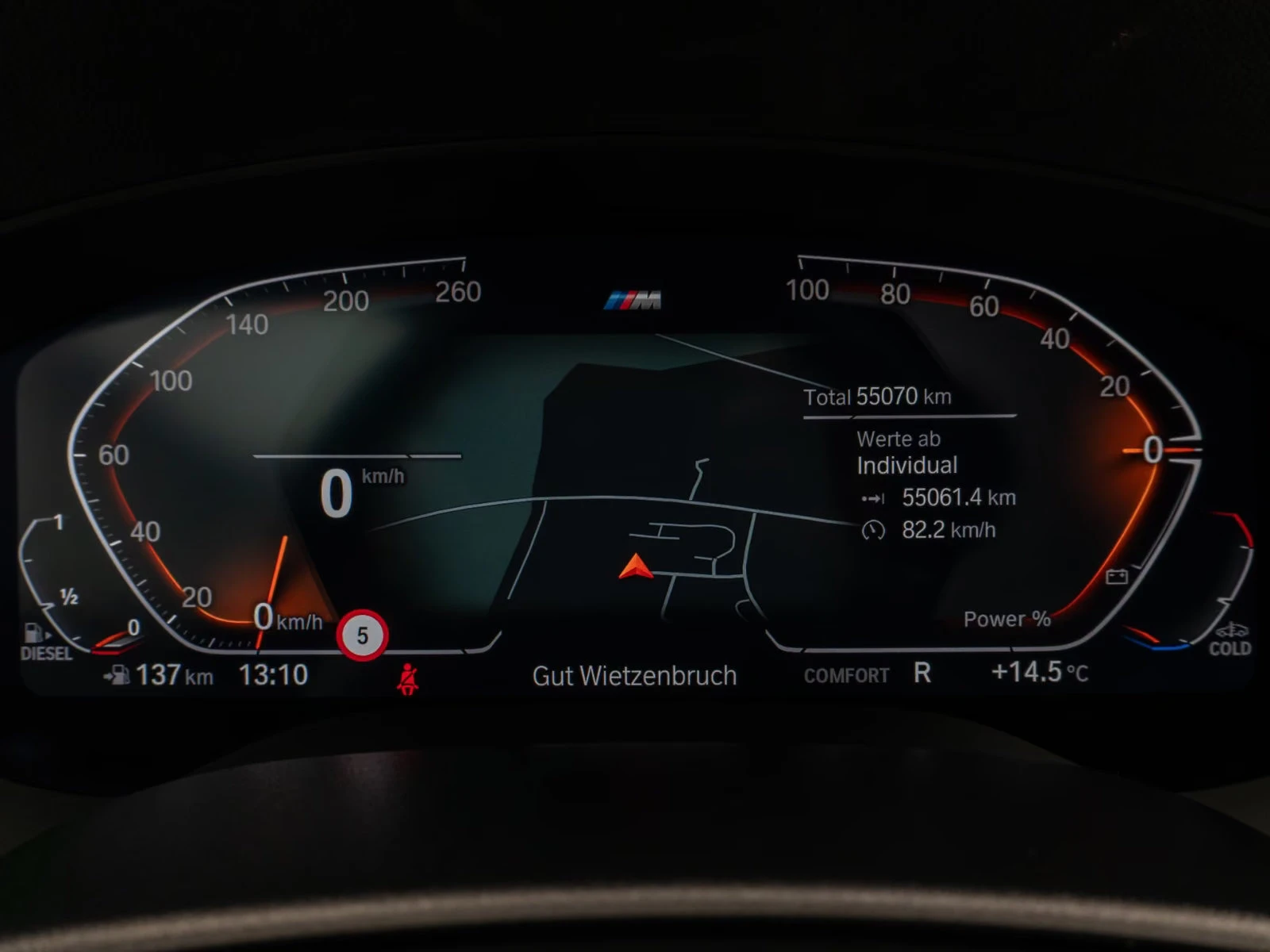 BMW 540 xDRIVE/340HP/M SPORT/HI-FI/HUD/LASER/CAM/KLES/745z, снимка 14 - Автомобили и джипове - 55661188