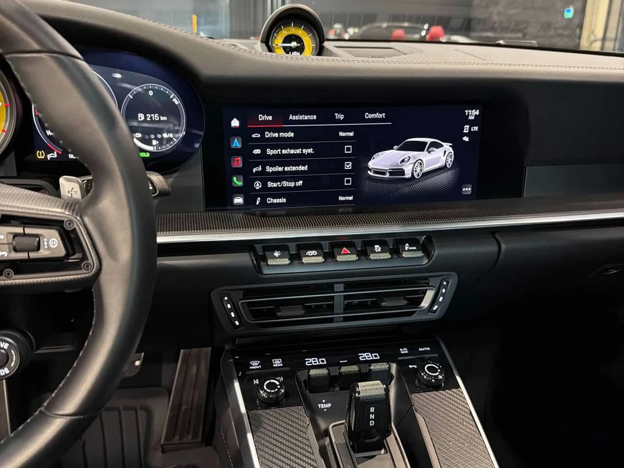 Porsche 911 Turbo S| ОБДУХ| BURMESTER| ACC| 360| SPORT CHRONO, снимка 14 - Автомобили и джипове - 54010398