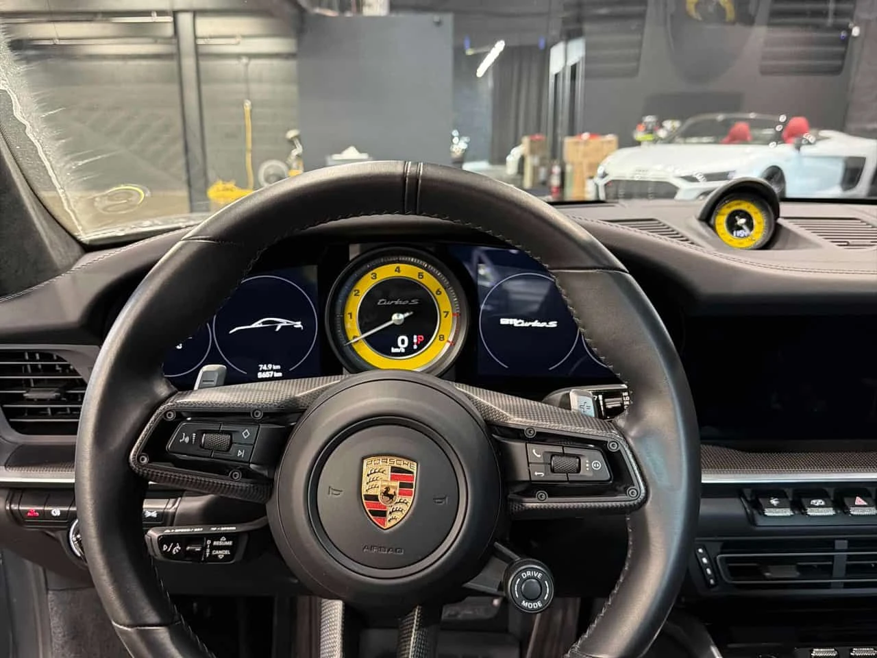 Porsche 911 Turbo S| ОБДУХ| BURMESTER| ACC| 360| SPORT CHRONO, снимка 13 - Автомобили и джипове - 54010398