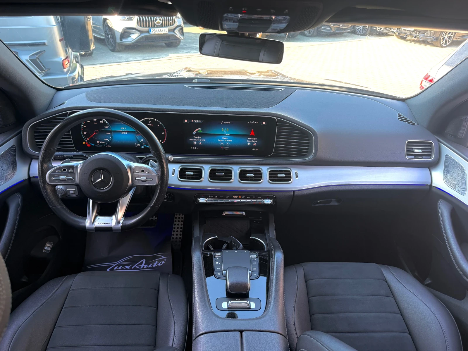 Mercedes-Benz GLE 400 D#BRABUS PACK#7МЕСТА#AIRMAT#BURMESTER#MULTIBEAM, снимка 13 - Автомобили и джипове - 55482161