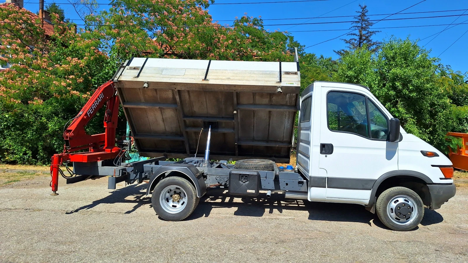 Iveco 35c13 Свалям кран , 3 странен самосвал!, снимка 1