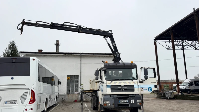Man Tga 33.360 КРАН HAIB 122 E-2 HIPRO 8, 20метра, снимка 3 - Камиони - 50399772