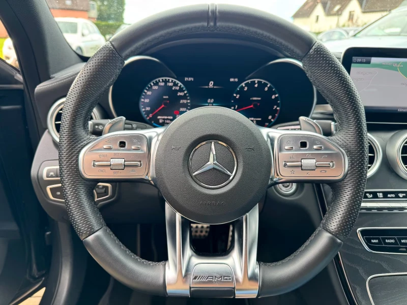 Mercedes-Benz C 63 AMG NIGHT/476HP/HUD/AHK/CAM/DISTR./NAVI/687g, снимка 11 - Автомобили и джипове - 53043087