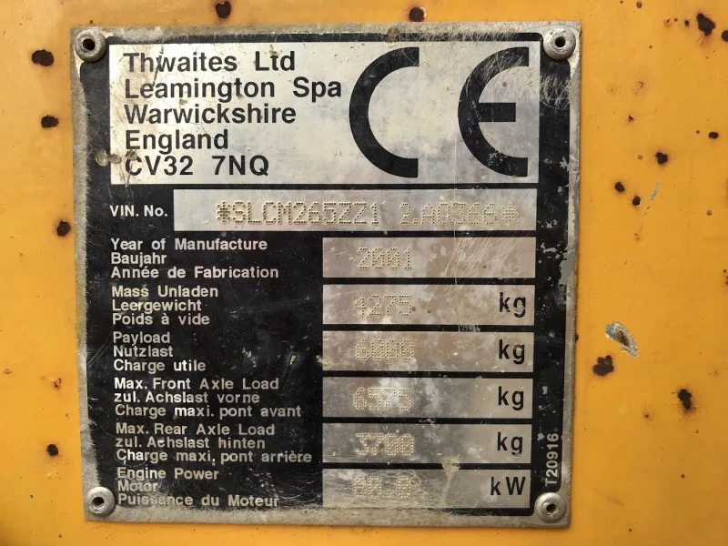 Други специализирани машини Друга Дъмпер Thwaites 6T - 6000кг., снимка 17 - Индустриална техника - 44986117