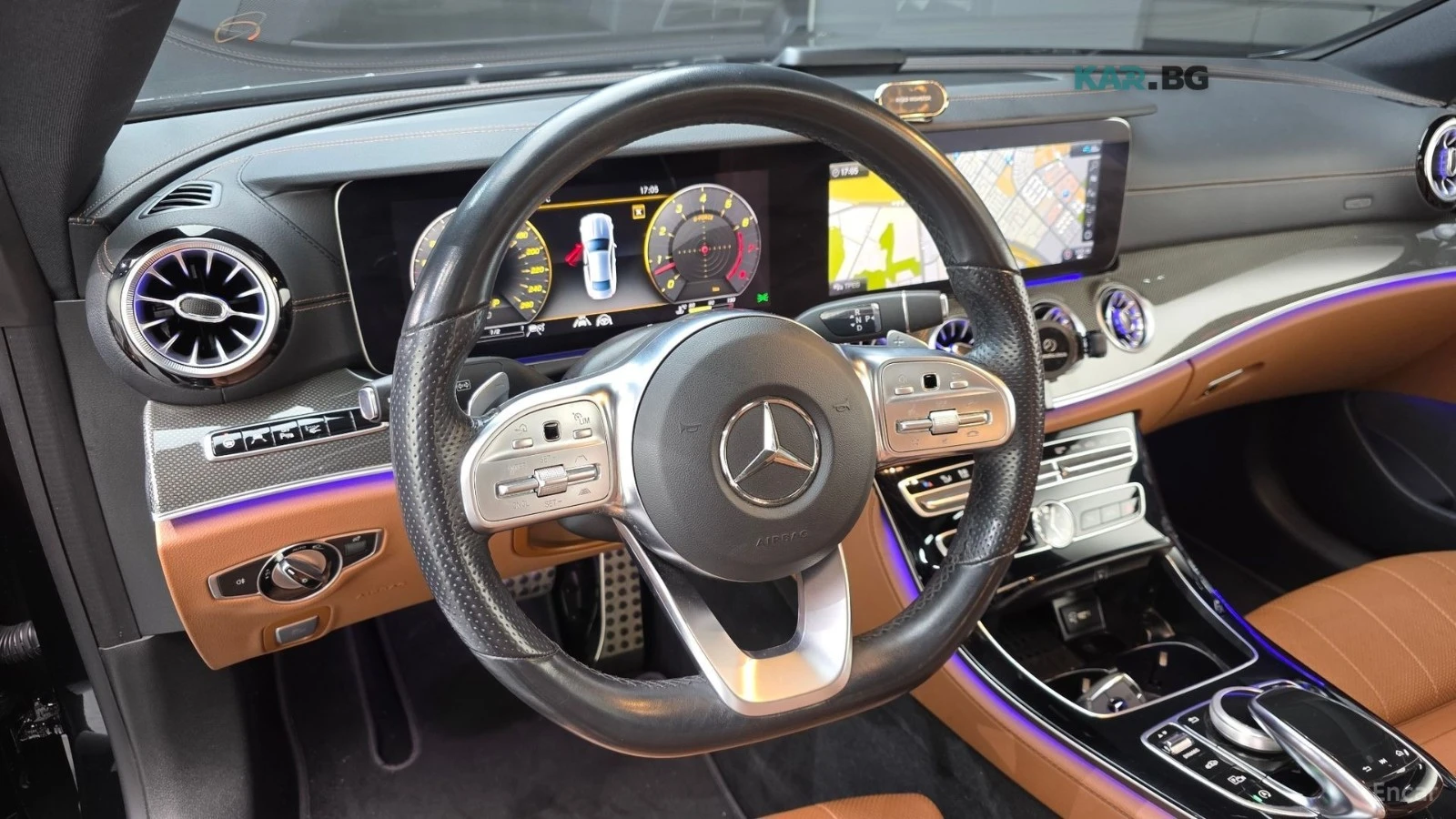 Mercedes-Benz E 450 4MATIC* ПОДГРЕВ* ОБДУХВАНЕ* 360* BURMESTER* HUD* , снимка 5 - Автомобили и джипове - 54934058