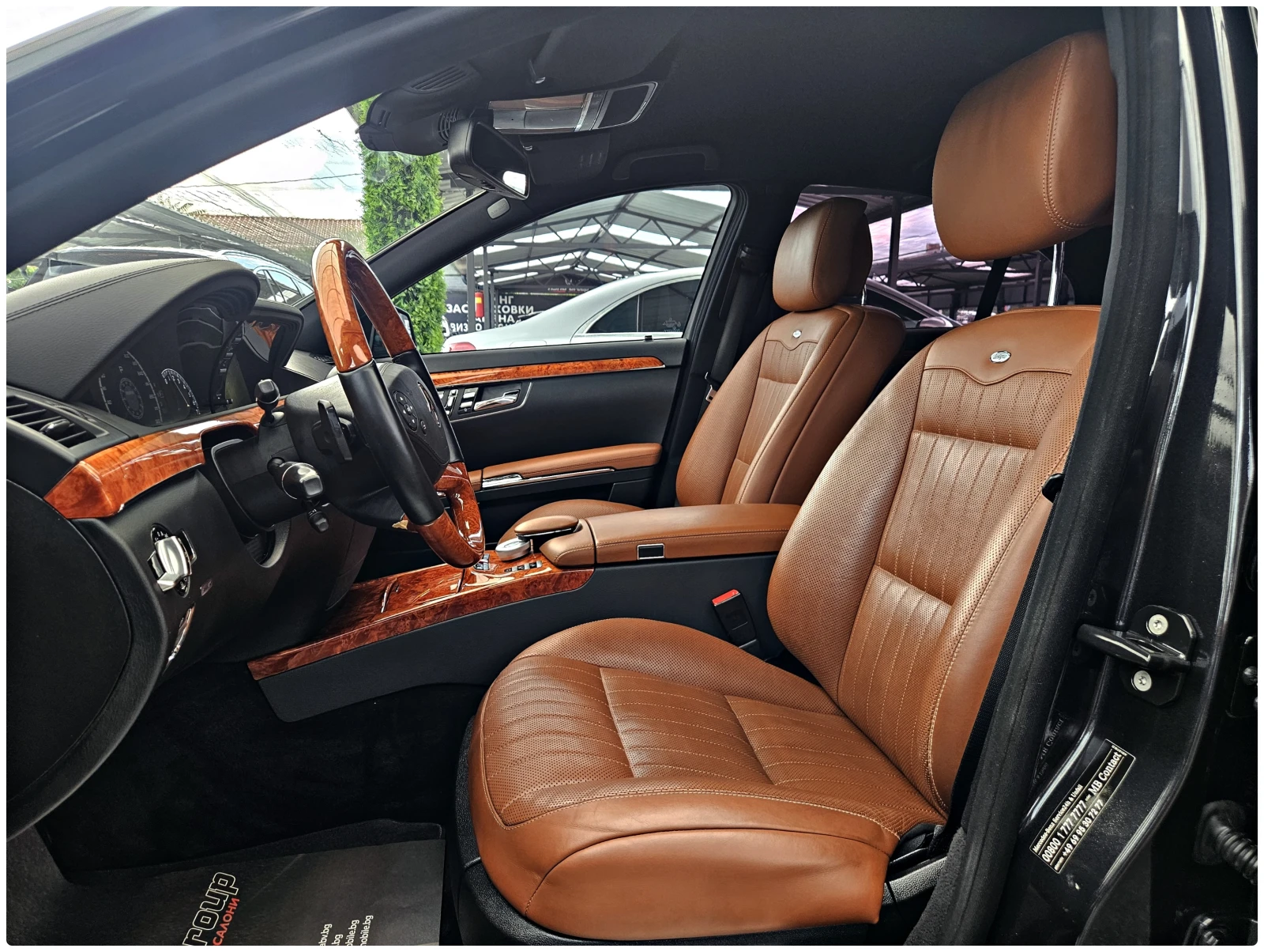 Mercedes-Benz S 500 AMG/4M/DESIGNO/TV/DISTR/CAMERA/HARMAN/МАСАЖ/NIGHT, снимка 15 - Автомобили и джипове - 55021013