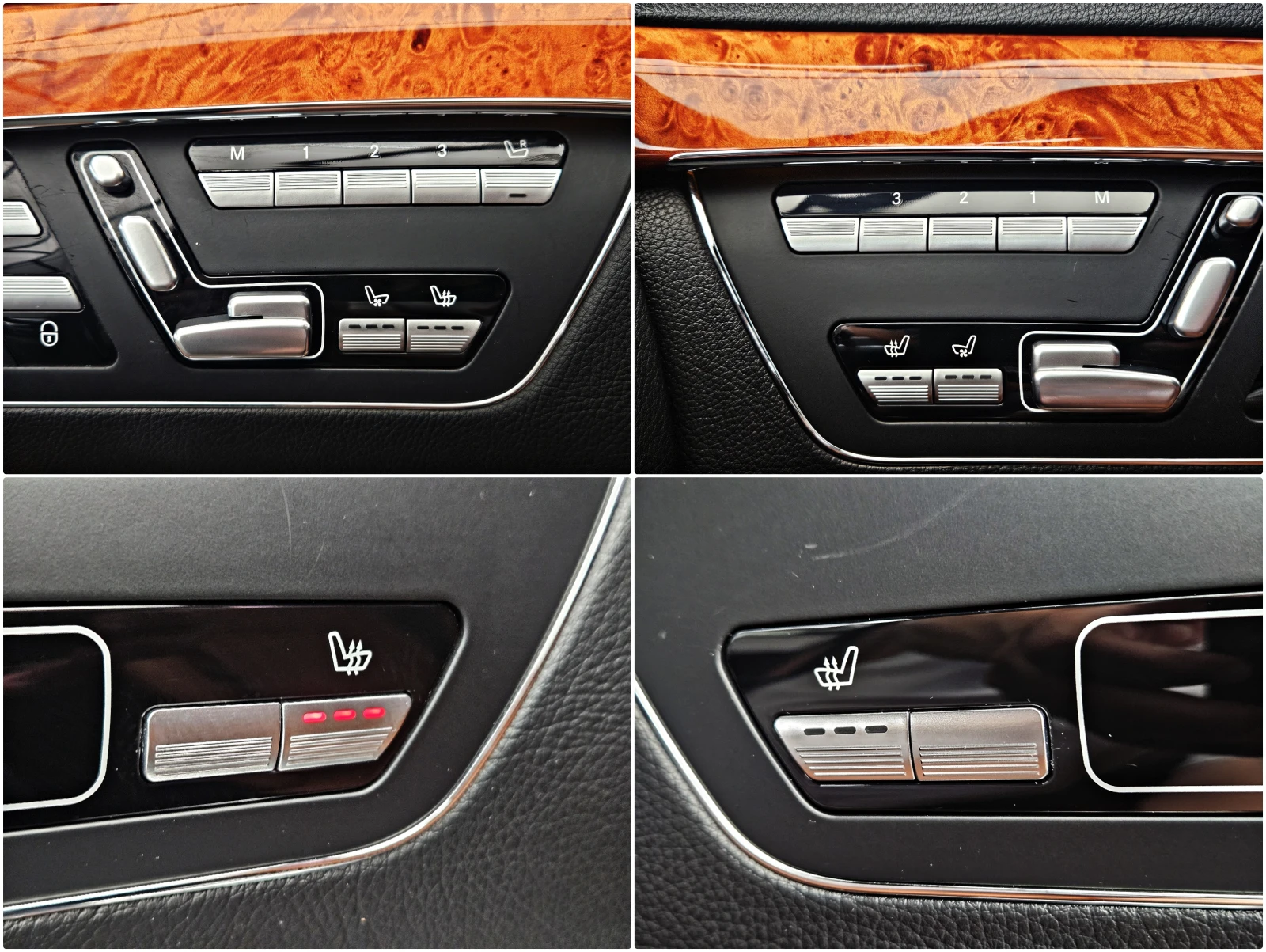 Mercedes-Benz S 500 AMG/4M/DESIGNO/TV/DISTR/CAMERA/HARMAN/МАСАЖ/NIGHT, снимка 12 - Автомобили и джипове - 55021013