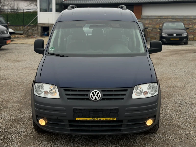 VW Caddy 1.9TDI 105кс КЛИМАТИК 7-МЕСТА , снимка 2 - Автомобили и джипове - 53423637