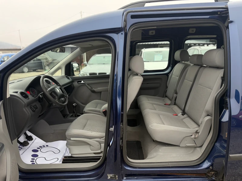 VW Caddy 1.9TDI 105кс КЛИМАТИК 7-МЕСТА , снимка 12 - Автомобили и джипове - 53423637