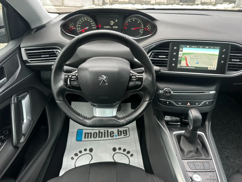 Peugeot 308 2.0HDI-150ks-FULL LED-NAVI-ПАНОРАМА-AUTOMAT-EURO6B, снимка 7 - Автомобили и джипове - 53528742