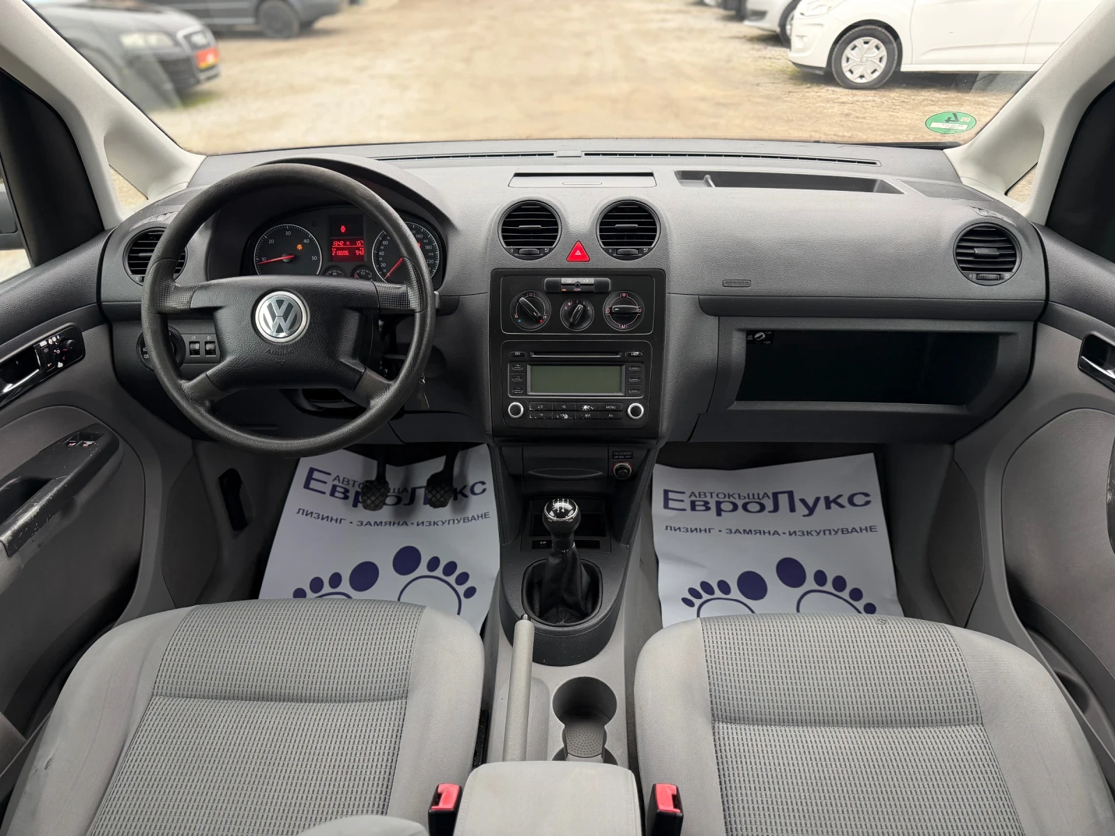 VW Caddy 1.9TDI 105кс КЛИМАТИК 7-МЕСТА  - изображение 9