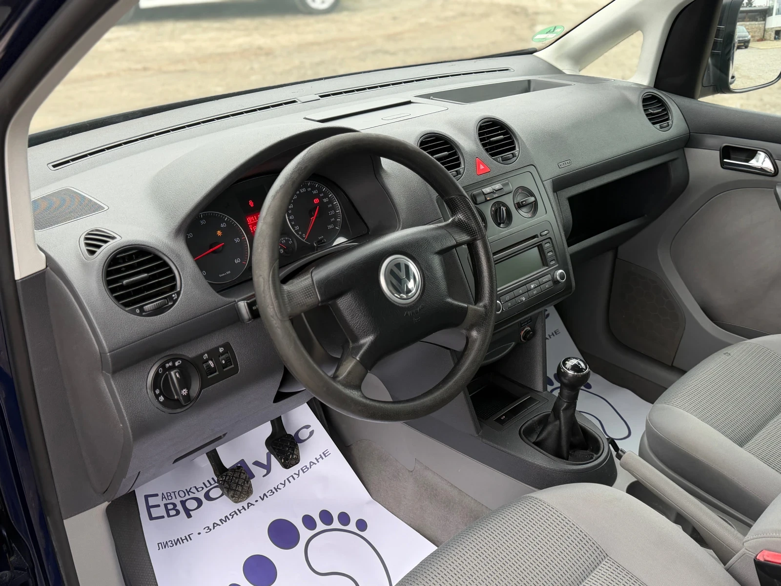 VW Caddy 1.9TDI 105кс КЛИМАТИК 7-МЕСТА  - изображение 10