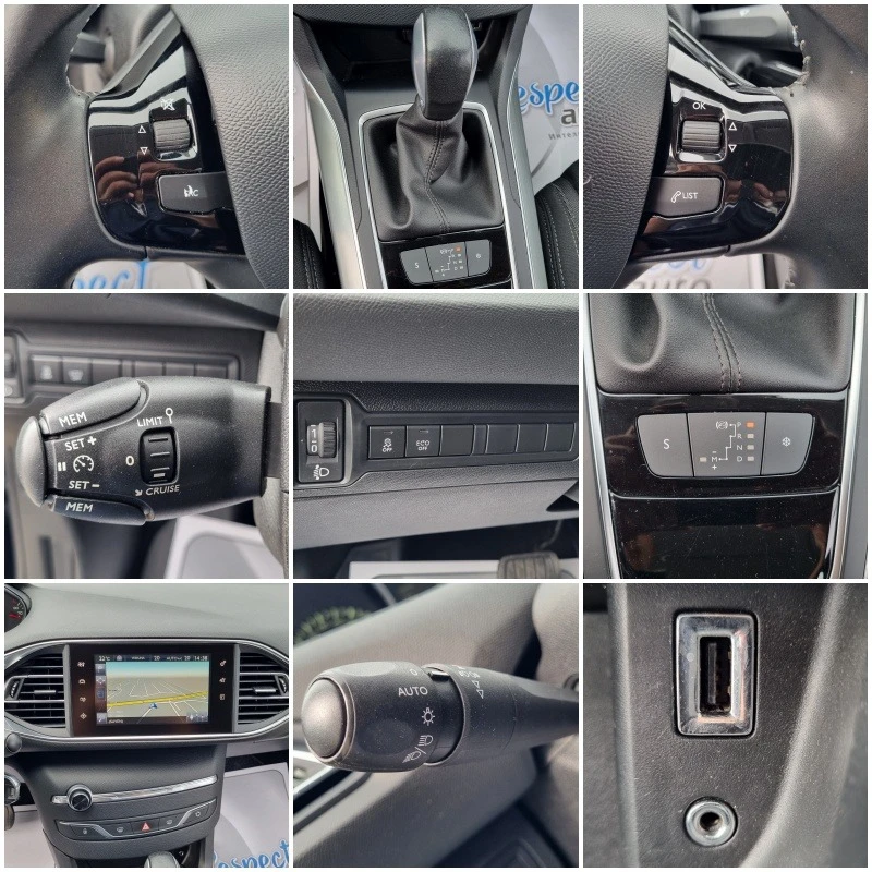 Peugeot 308 2.0HDi-150ps АВТОМАТИК* 2016г. EURO 6B, снимка 16 - Автомобили и джипове - 46558590