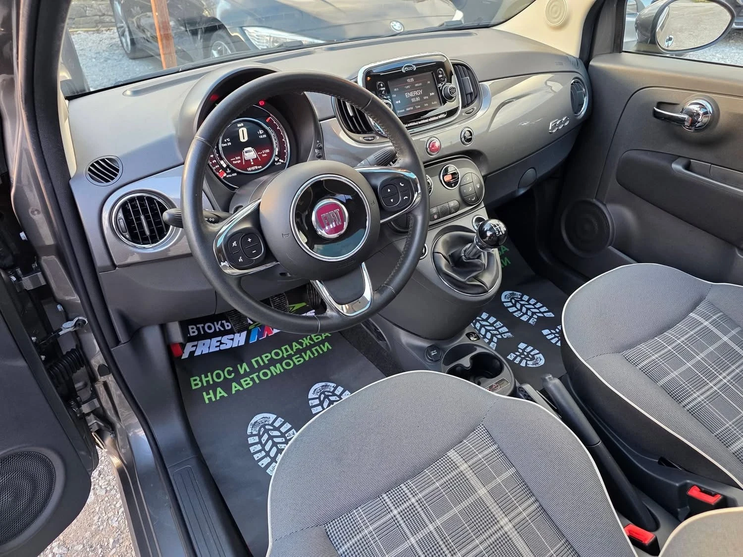 Fiat 500 0.9i 105K.C. / ДИГИТАЛ/НАВИГАЦИЯ/ПАНОРАМА - изображение 5