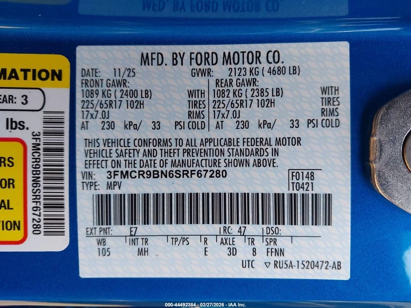 Ford Bronco 1.5l Sport Big Bend, снимка 9 - Автомобили и джипове - 54128193