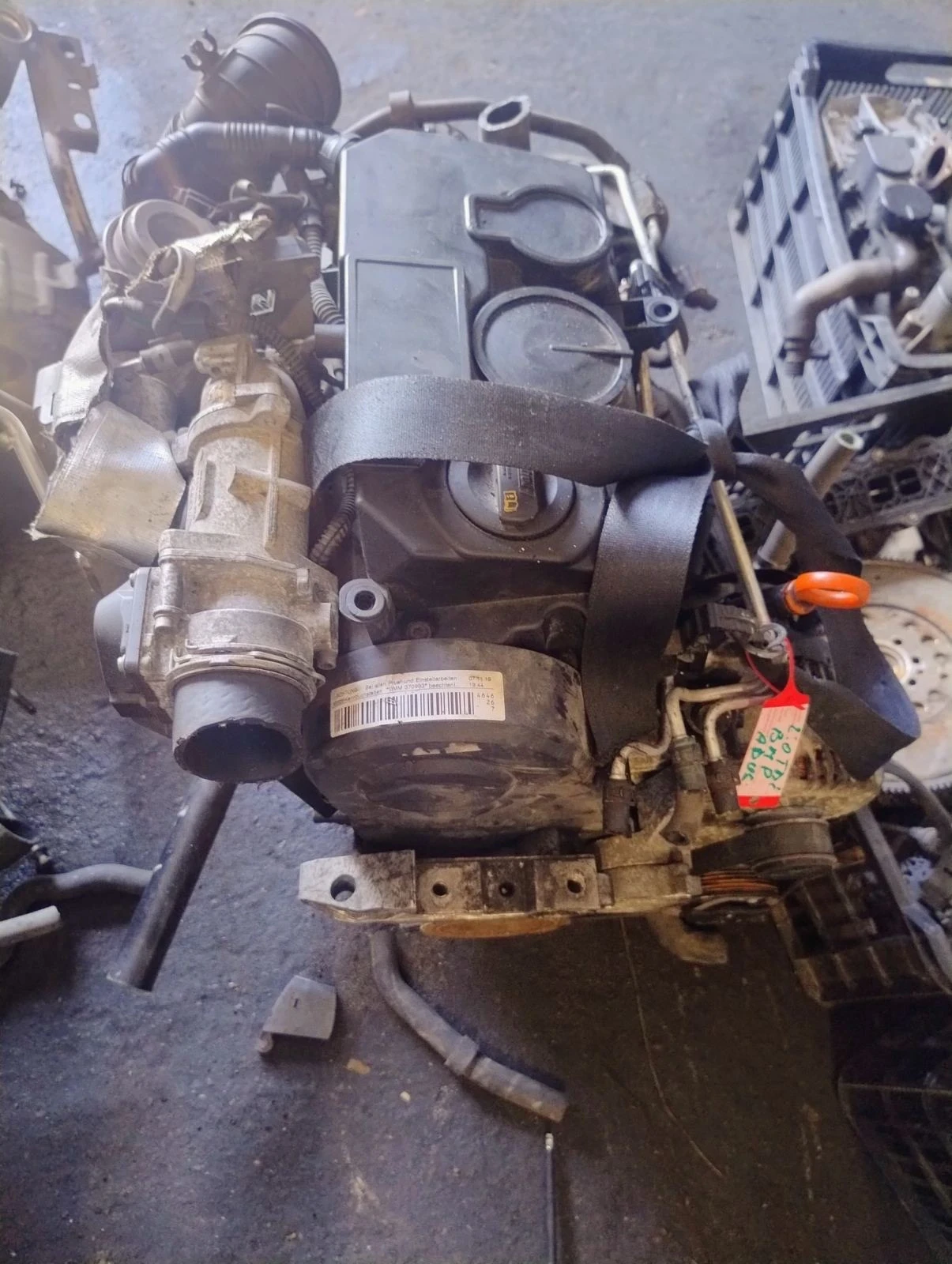 Двигател AUDI A3, 2006г., 2.0 TDI, BMM, снимка 3 - Части - 55602839
