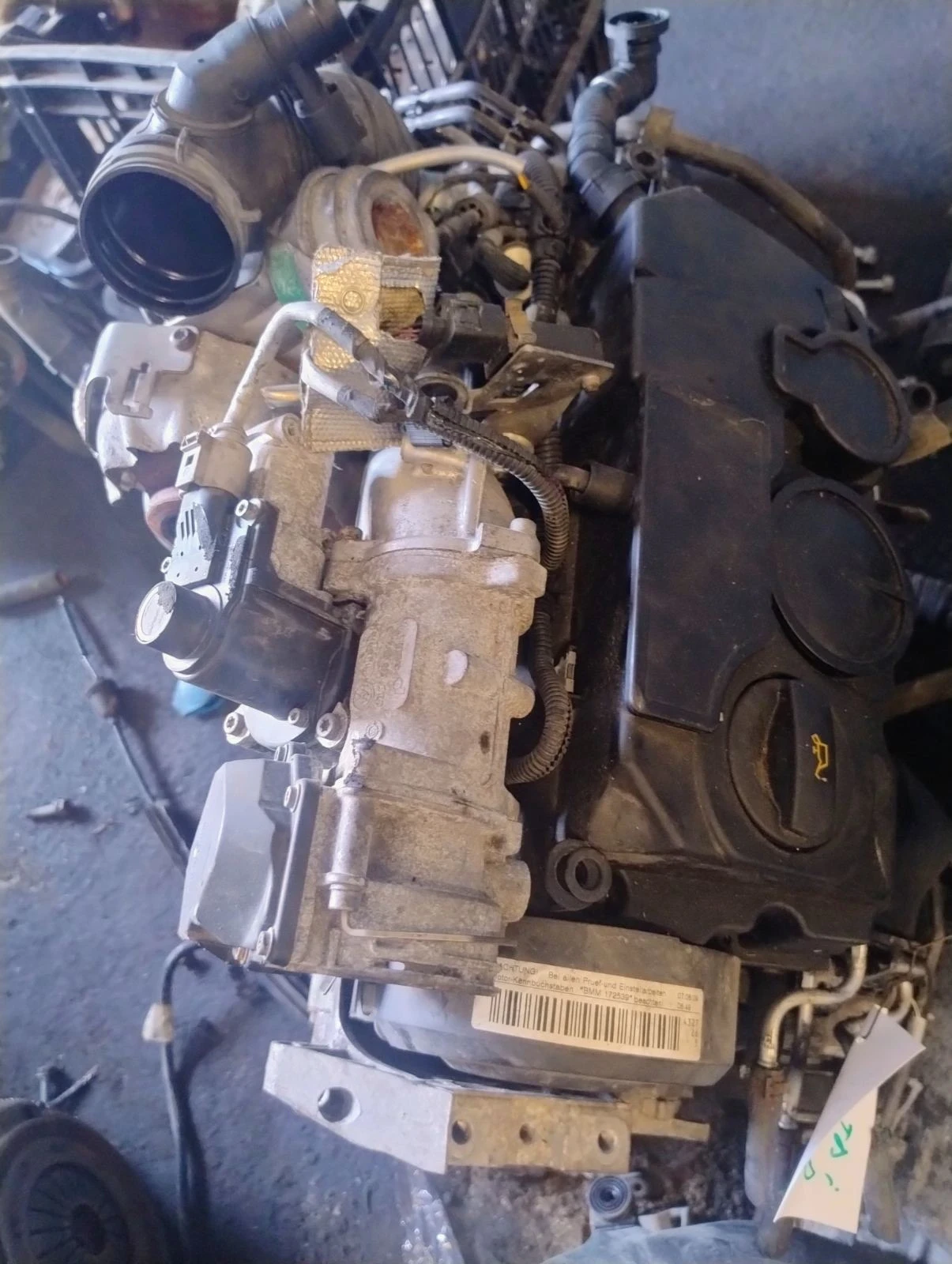 Двигател AUDI A3, 2006г., 2.0 TDI, BMM, снимка 2 - Части - 55602839