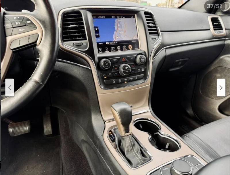 Jeep Grand cherokee LIMITED* 3.6* V6* 8ZF* ПОДГРЕВ* КАМЕРА* КЕЙЛЕС, снимка 9 - Автомобили и джипове - 52593766