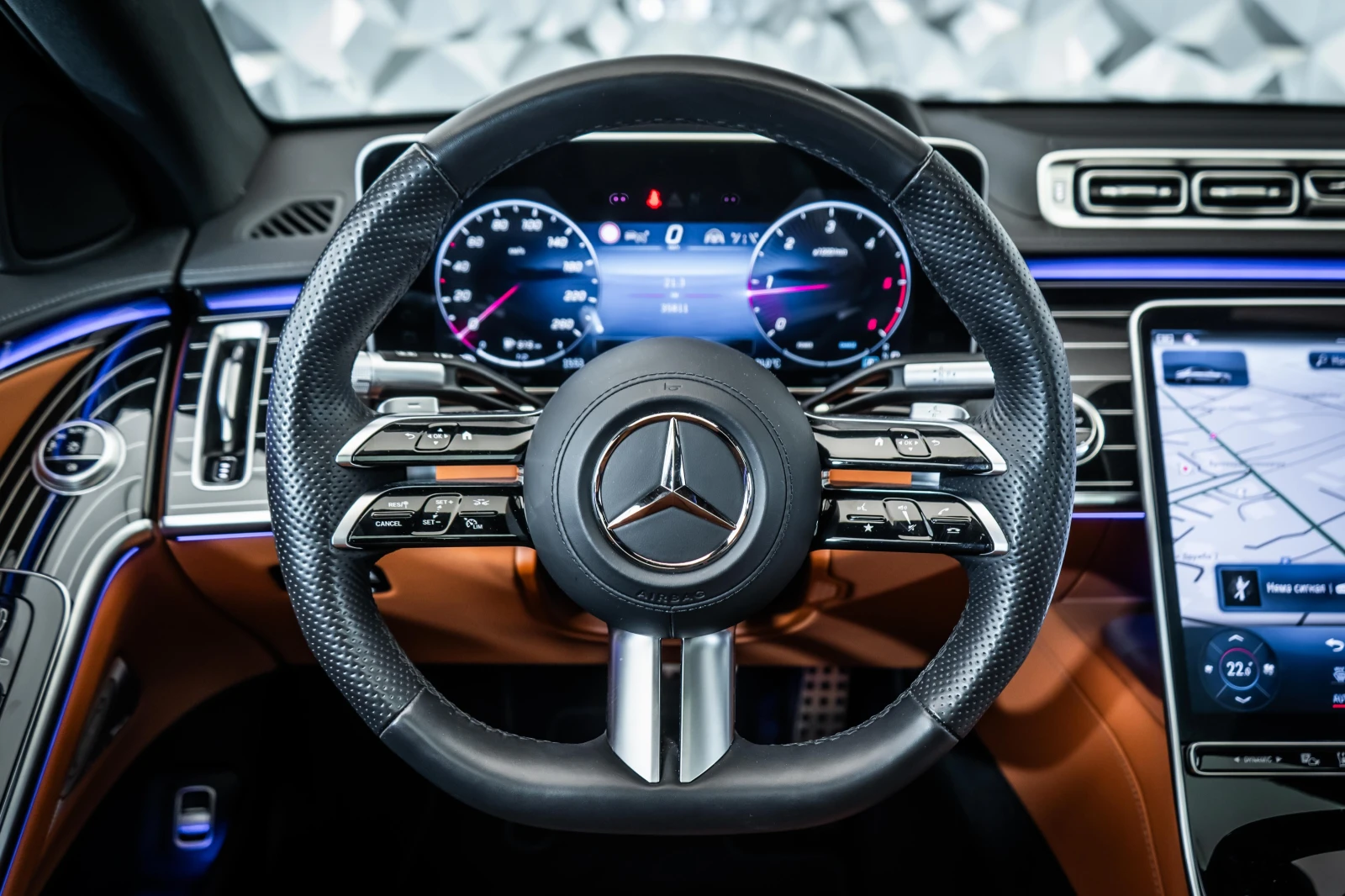 Mercedes-Benz S 450 d L 4M AMG* Pano* Burm* 360, снимка 9 - Автомобили и джипове - 55103724