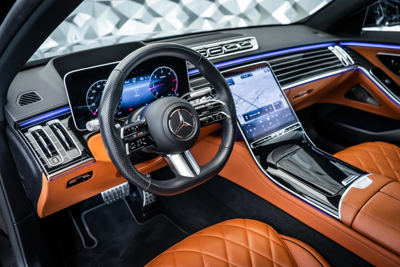 Mercedes-Benz S 450 d L 4M AMG* Pano* Burm* 360, снимка 8 - Автомобили и джипове - 55103724