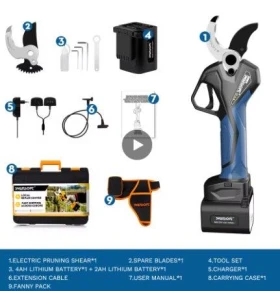 Специализирани машини Машини за лозя/овошки Професионална Акумулаторна Ножица SWANSOFT PRU-40, снимка 5