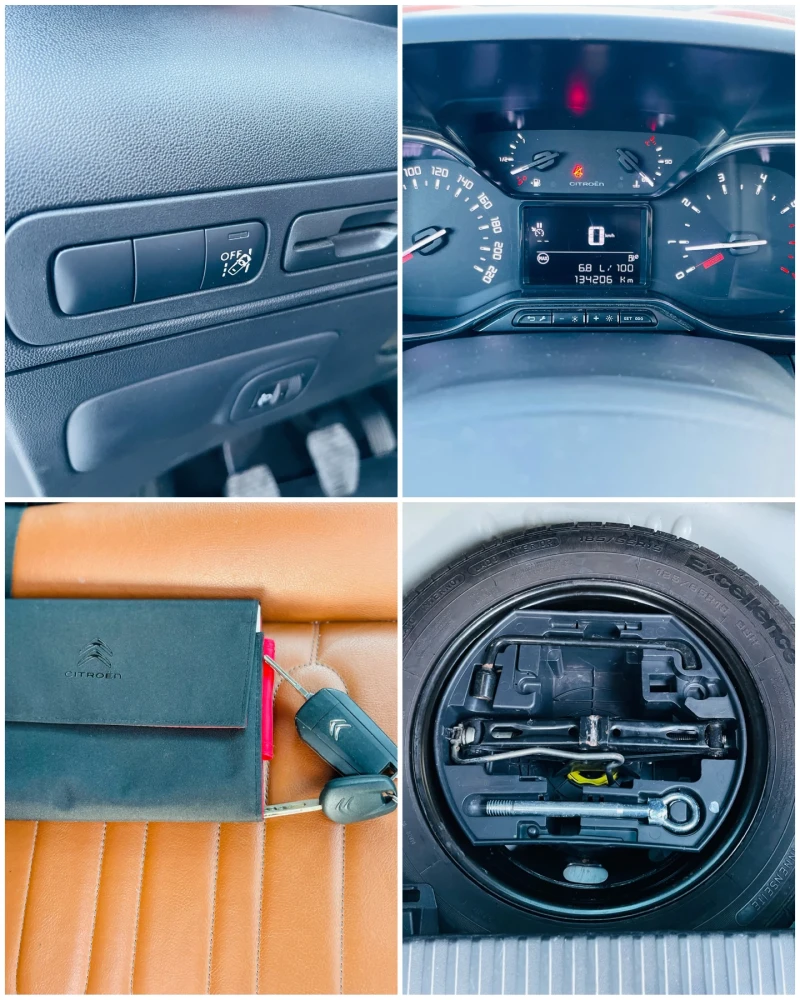 Citroen C3 Aircross 1.2 PureTech * Кожа* Камера 360* Сервизна книжка* , снимка 13 - Автомобили и джипове - 52697930