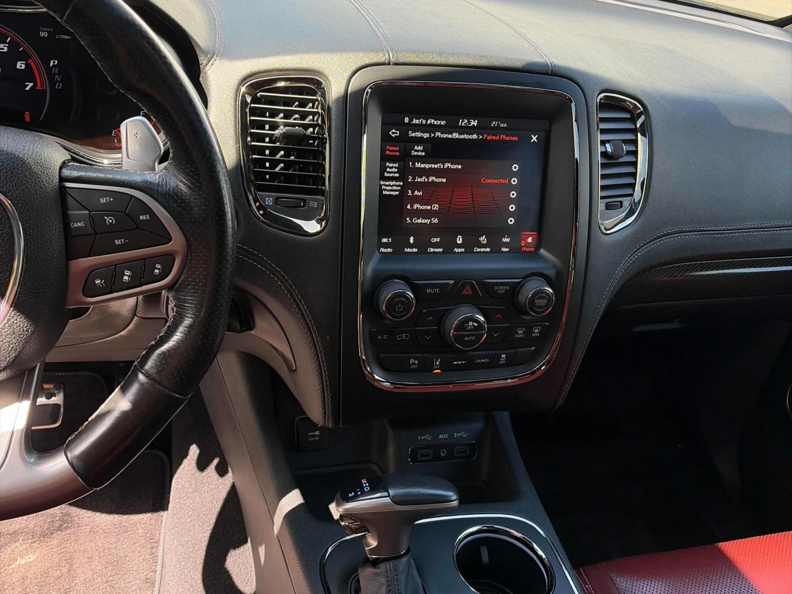 Dodge Durango SRT* Шибидах* 4х4* Back cam* H&K* 6+ 1* DIST* Обду, снимка 9 - Автомобили и джипове - 56036890