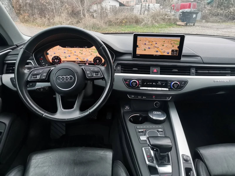 Audi A4 2.0 4х4 DISTRONIC VIRTUAL COCKPIT  LED ОБСЛУЖЕНА !, снимка 11 - Автомобили и джипове - 53235911