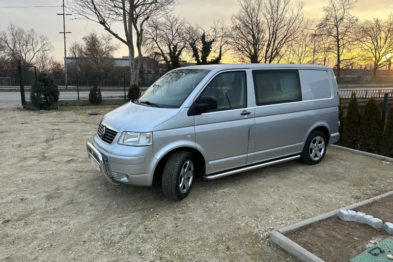 VW T5 Товаропътнически 4+ 1* Климатик* 2.5, снимка 2 - Бусове и автобуси - 48897715