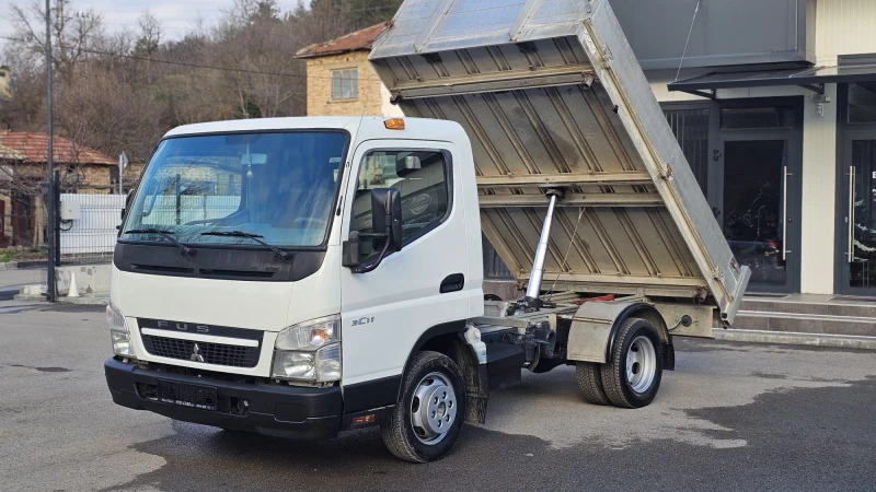 Mitsubishi Canter Fuso 3.0D CH ТРИСТРАННО РАЗ.-РЕАЛНИ КМ-ЛИЗИНГ, снимка 3 - Бусове и автобуси - 53123178