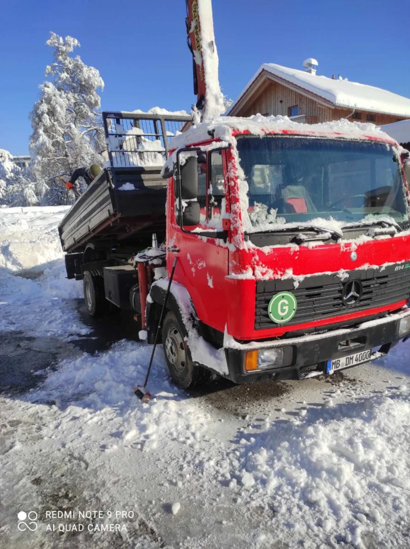 Mercedes-Benz 814d Самосвал + кран , снимка 11 - Камиони - 49379838