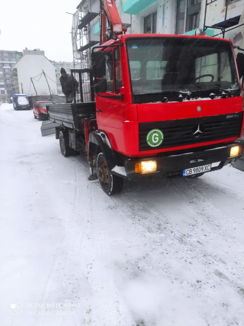 Mercedes-Benz 814d Самосвал + кран , снимка 9 - Камиони - 49379838