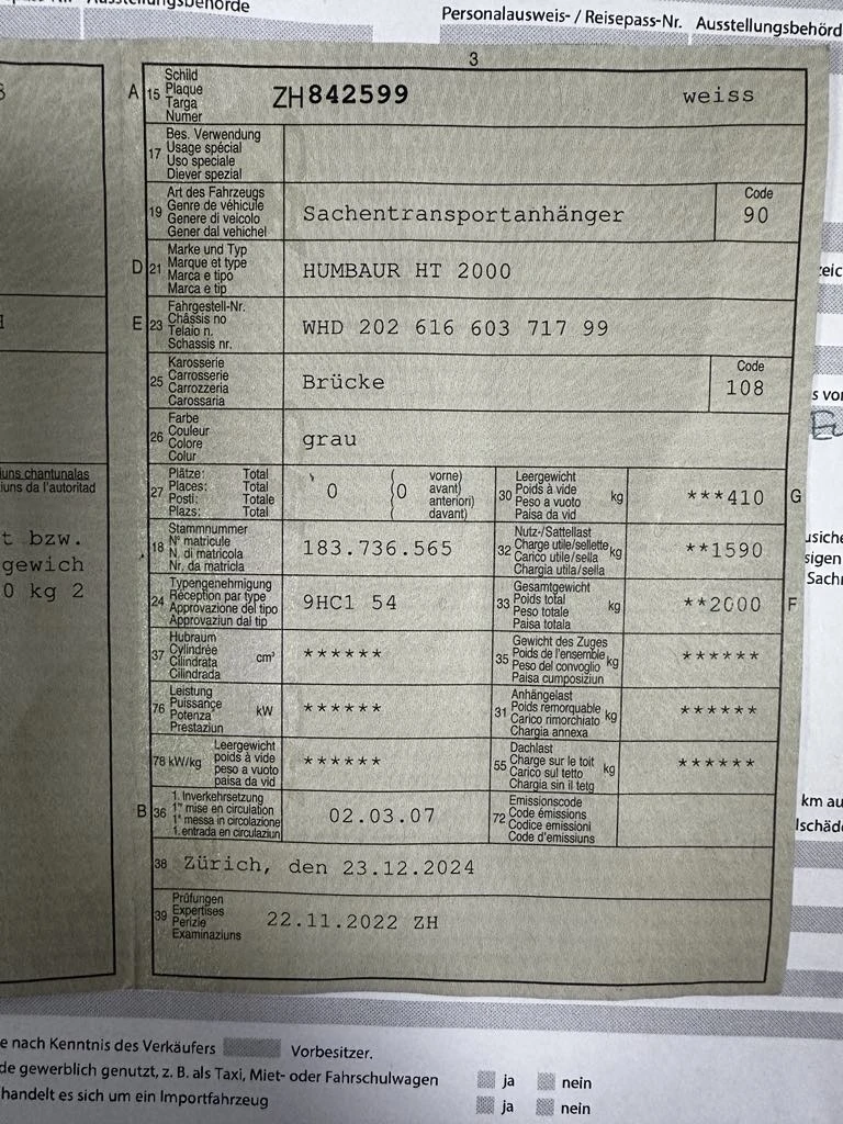 За автомобил Humbaur HT 2000, снимка 11 - Ремаркета - 48863937