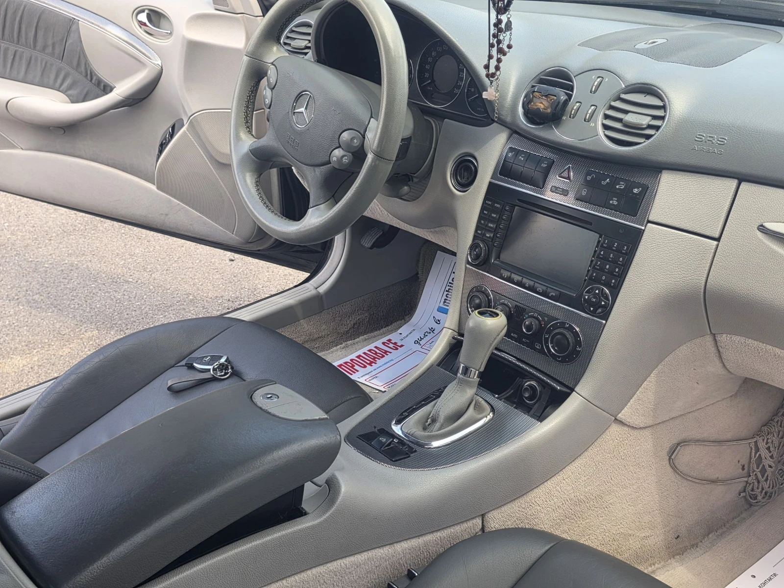 Mercedes-Benz CLK Facelift, 200kompressor, navi, газ, автоматик, снимка 11 - Автомобили и джипове - 54875347