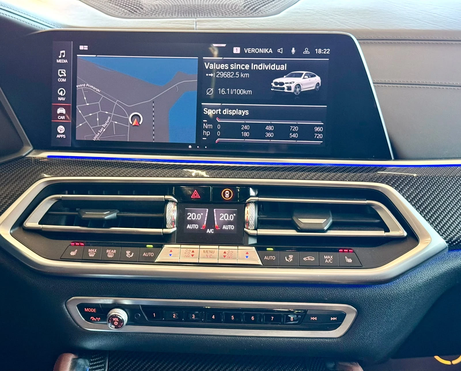 BMW X6 M50i* V8* xDrive* Pano* Iconic Glow* ЛИЗИНГ , снимка 12 - Автомобили и джипове - 55791405