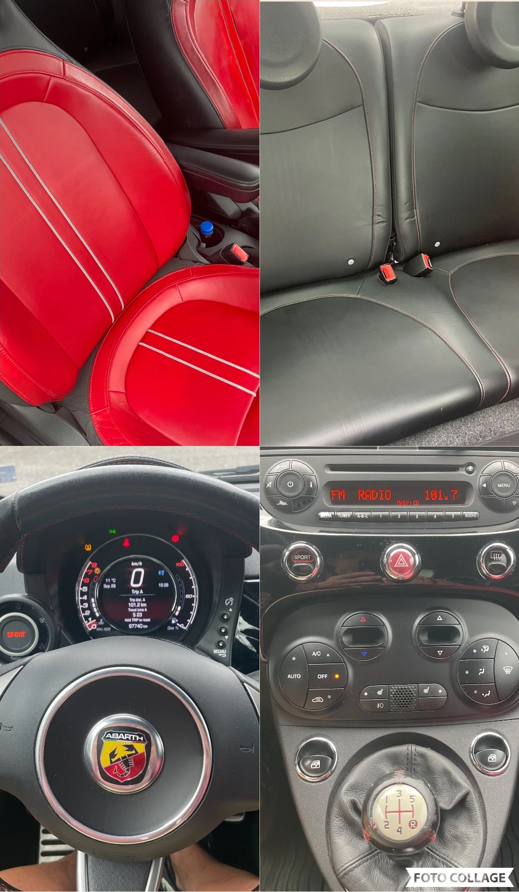 Fiat 500 ABARTH !!! 97000км ВНОС, снимка 11 - Автомобили и джипове - 56236922